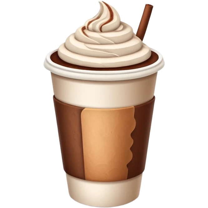paper cup with hot chocolate emoji