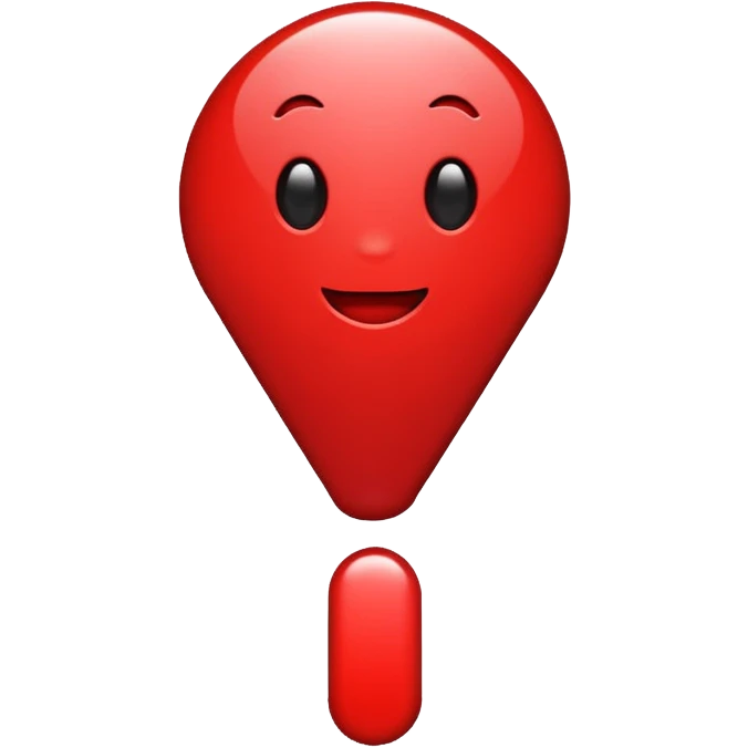 exclamation mark full red emoji