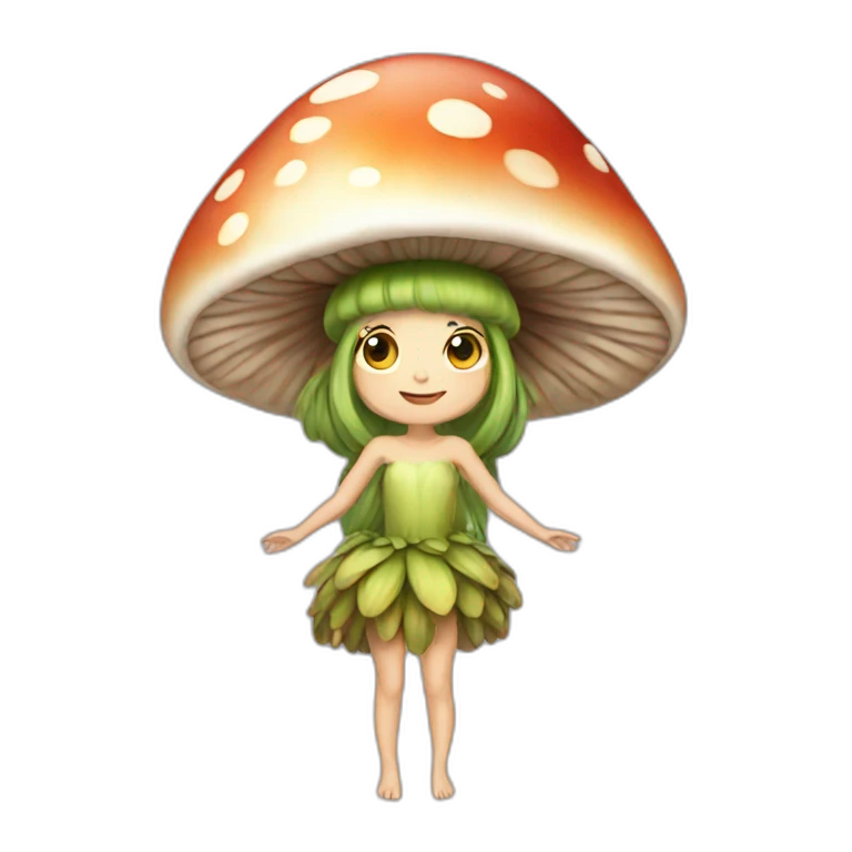 mushroom fairy emoji