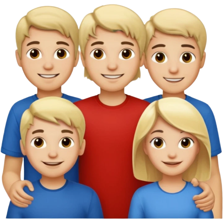 2 italian boys with 1 blonde girl in middle emoji