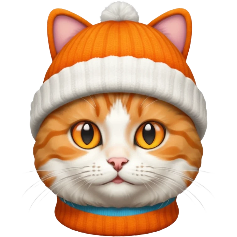 Cat wearing beanie emoji