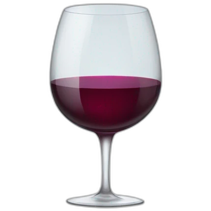 wine in a plastic transparent glass emoji
