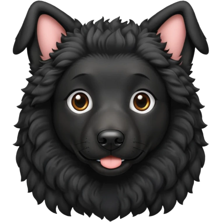 Black German Shepard poodle  emoji