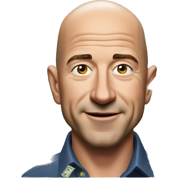 jeff bezos make it rain emoji