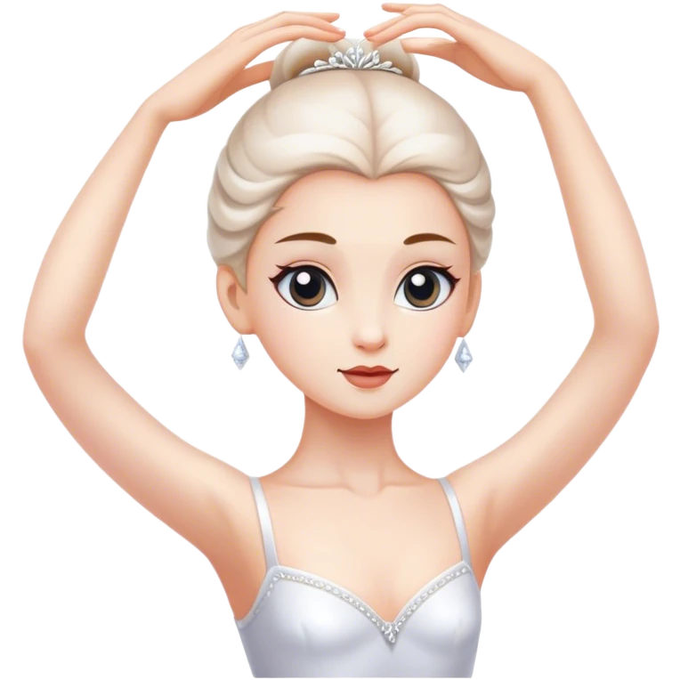 a ballerina white girl emoji