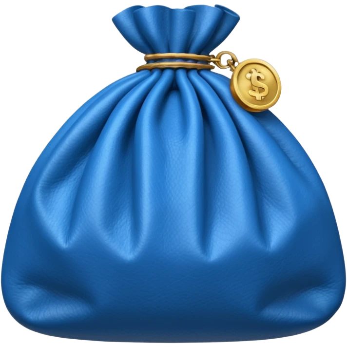 blue money bag emoji