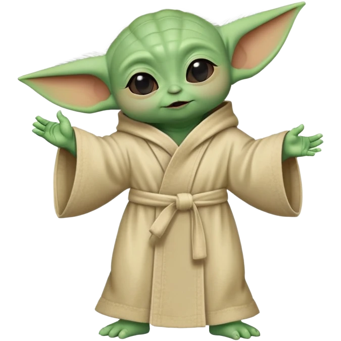 Baby yoda doing the Macarena  emoji