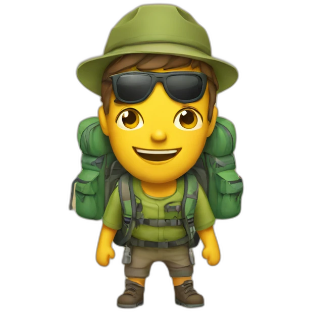 backpacking emoji