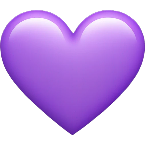 Heart violet emoji