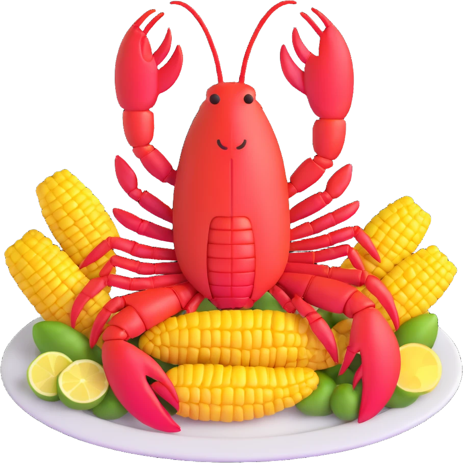 Louisiana crawfish boil feast emoji