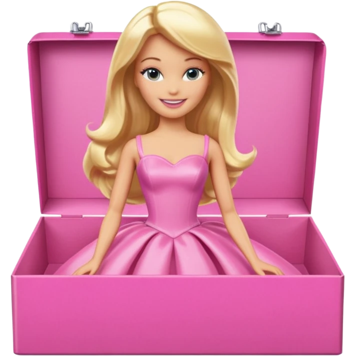 Barbie in a pink box emoji