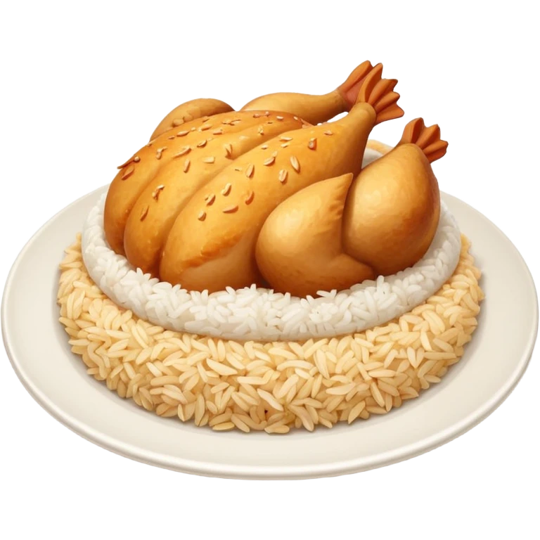  breast and rice  emoji