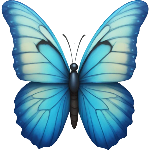 blue butterfly emoji