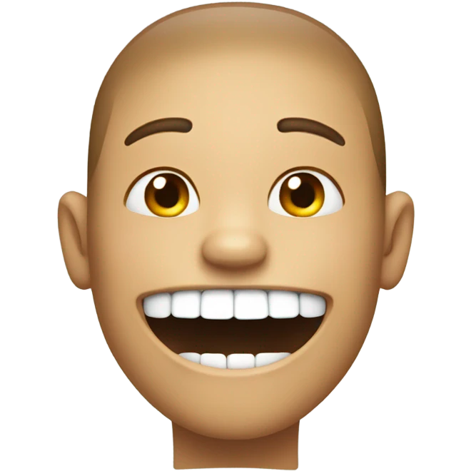 Chipped tooth person smiling emoji