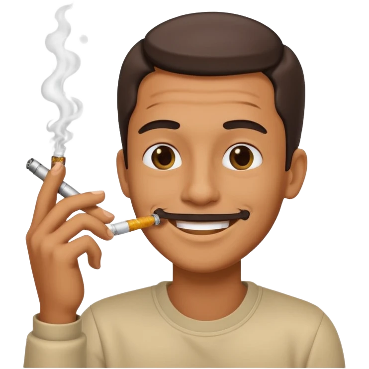 smoking from a dab rig  emoji