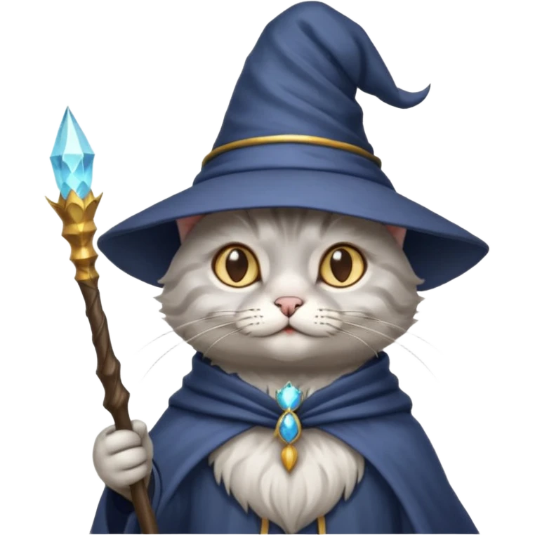 A cat wizrard emoji