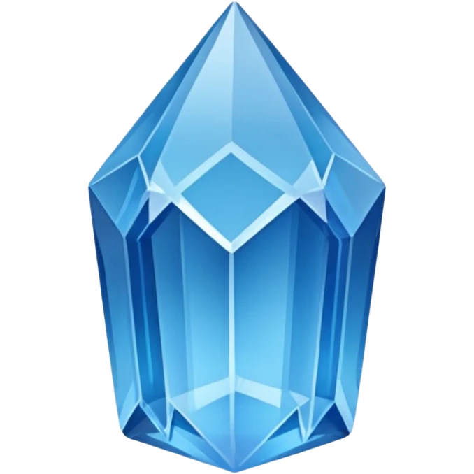 raw quartz crystal blue emoji