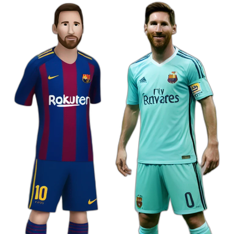 Ronldo and messi emoji