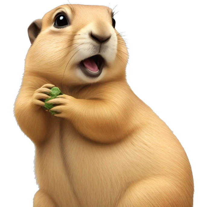 prairie dog chewing on its cage emoji