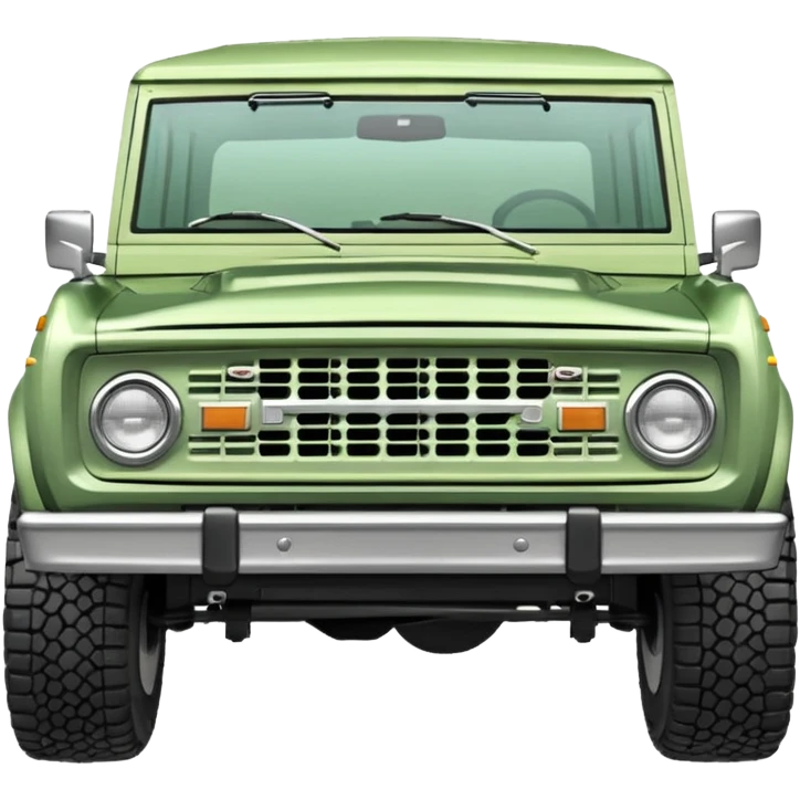 light green classic ford bronco emoji