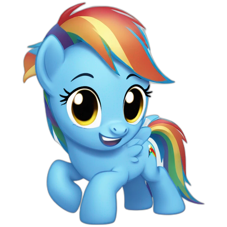 Rainbow dash emoji