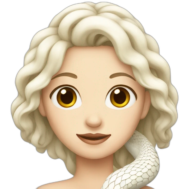 White snake female emoji