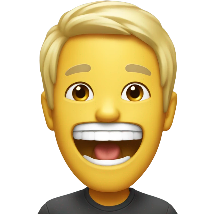 Hard laugh emoji