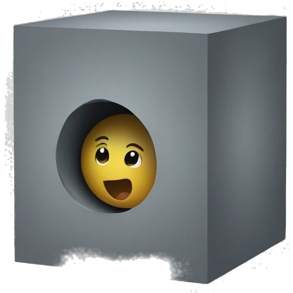 cube in the hole emoji