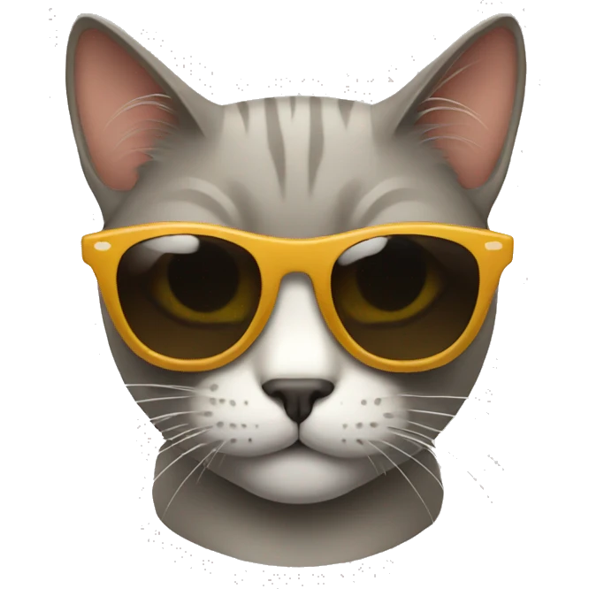 Cat with sunglasses emoji