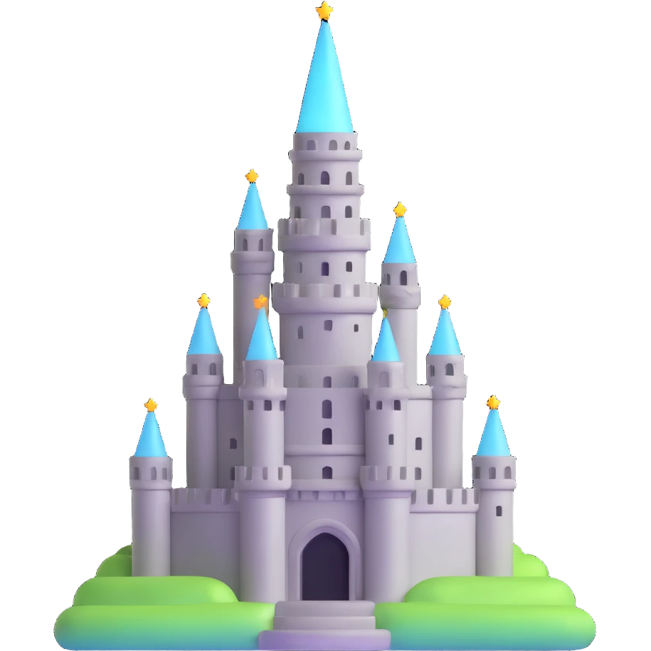Oxford Babel Tower with glowing silver magic emoji