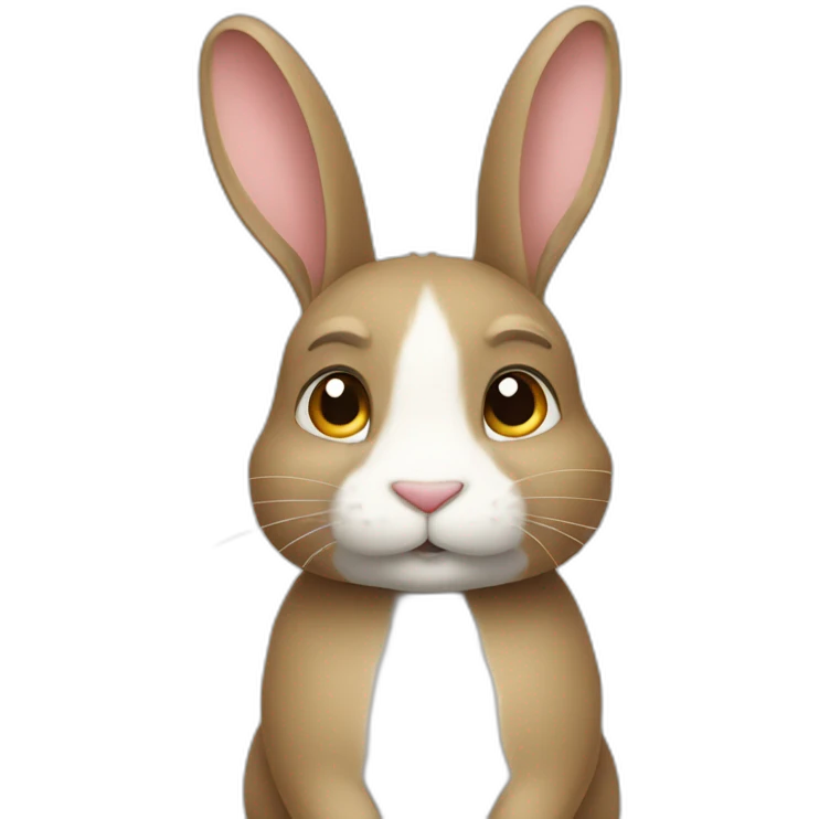 Un lapin emoji