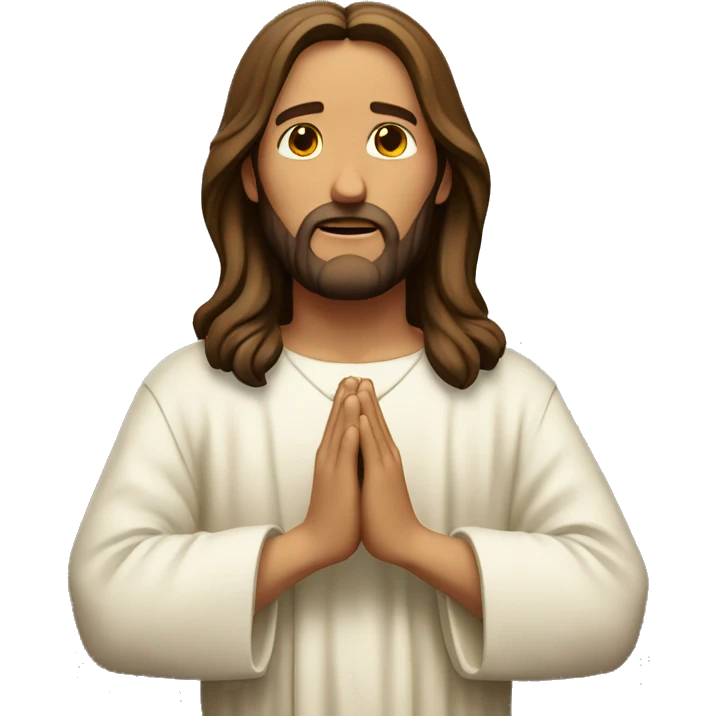 Jesus christ praying emoji