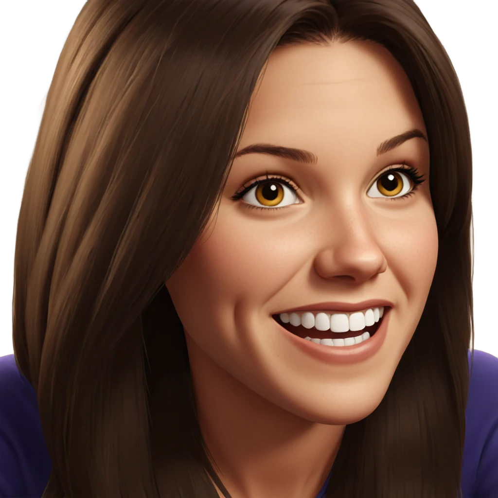 realistic portrait of girl emoji