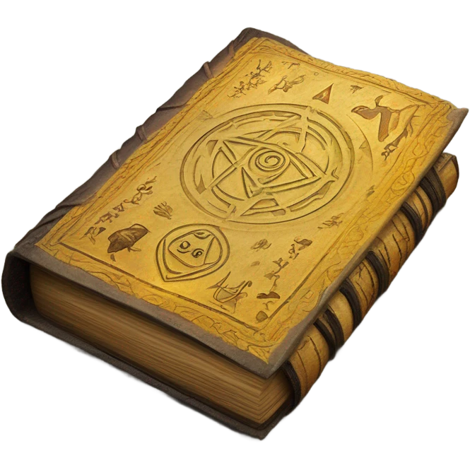magical elemental book emoji