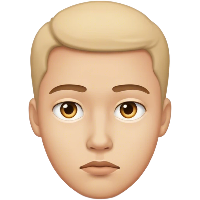 Suspicious face emoji