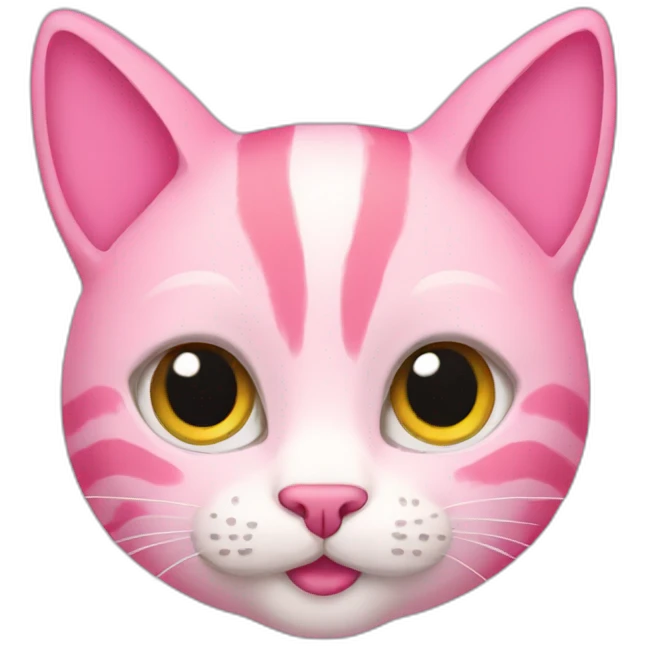 Pink cat emoji