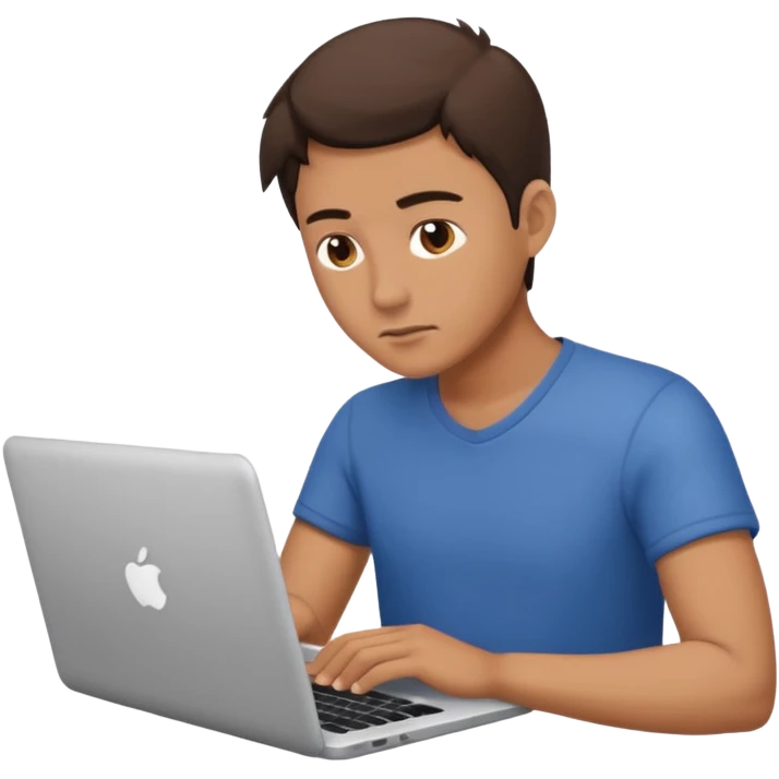 a man on laptop emoji