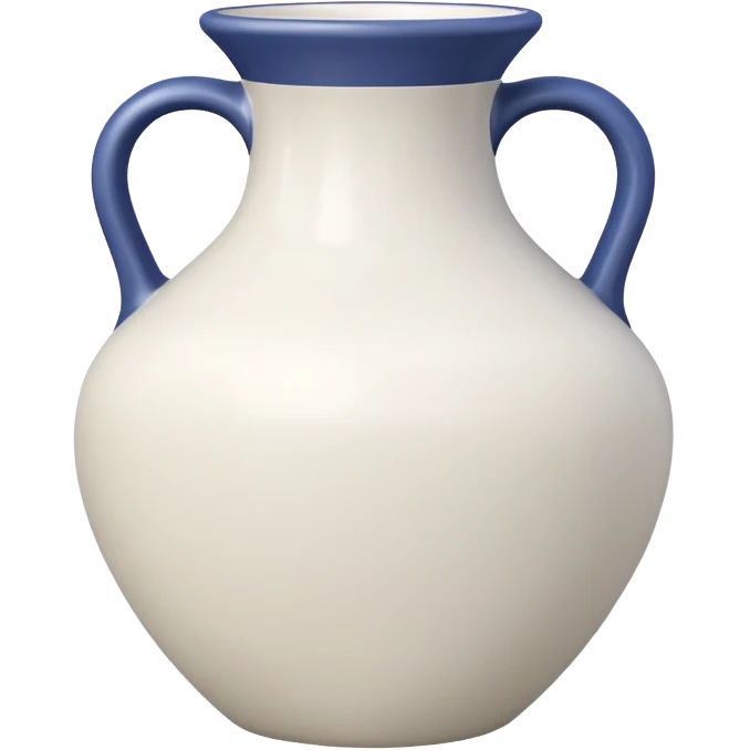 vaso branco sem flores emoji