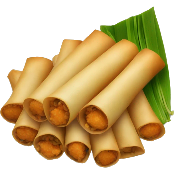 plate of lumpia emoji