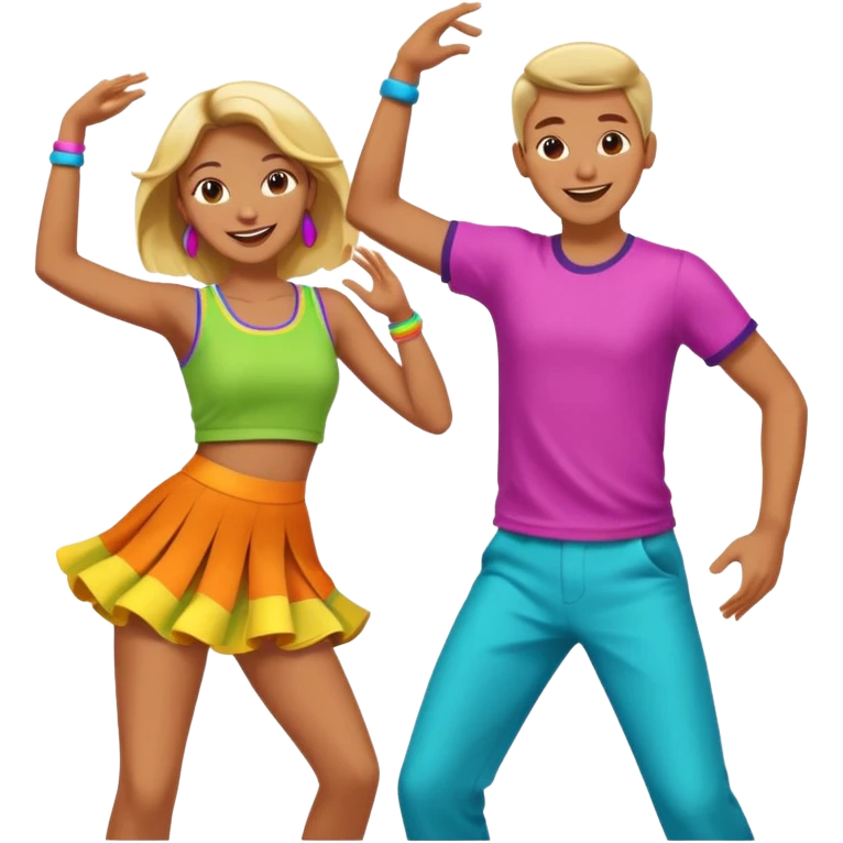 Dancing two people  emoji