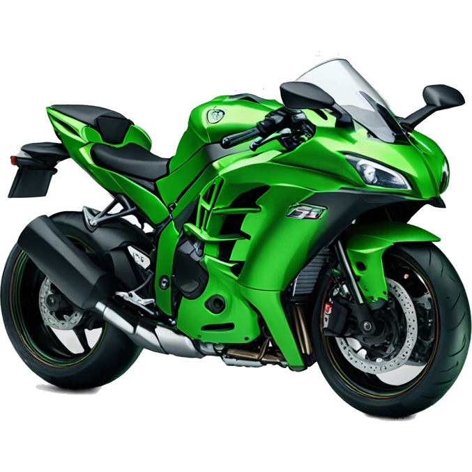 green kawasaki ninja H2 emoji