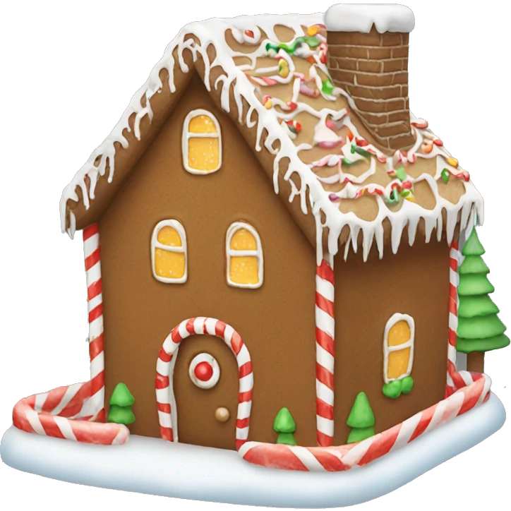 Christmas gingerbread house  emoji