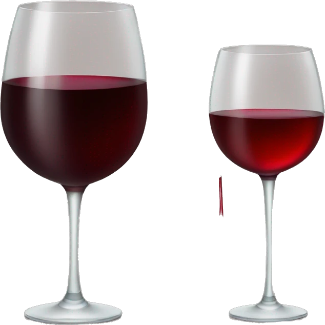 Red wine and glass emoji