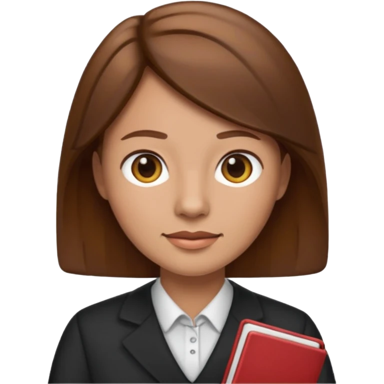 teacher emoji brown hair light skin emoji