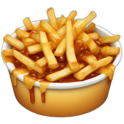 Poutine pendu emoji