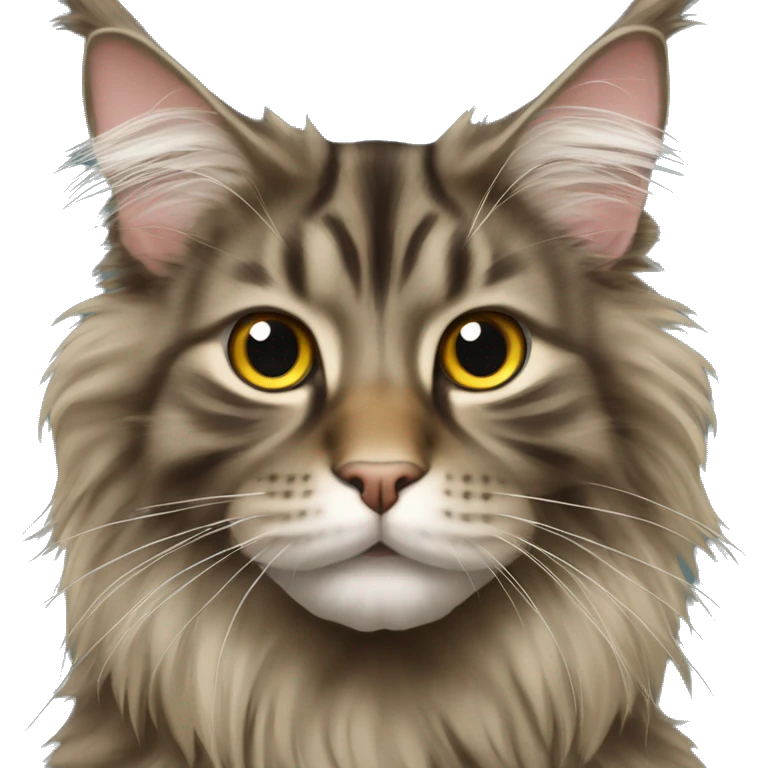 The Maine Coon cat emoji