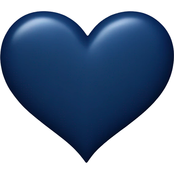 Navy blue heart emoji