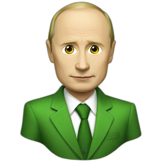 putin green skin emoji
