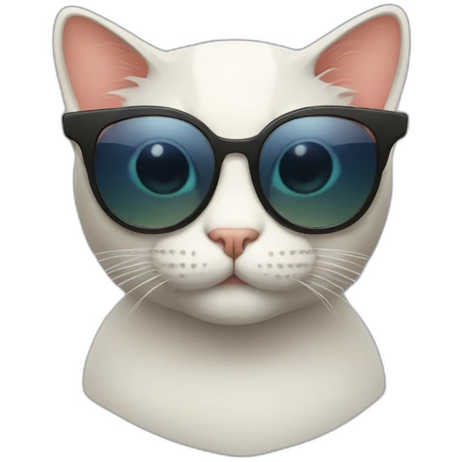 Cat with sunglasses emoji