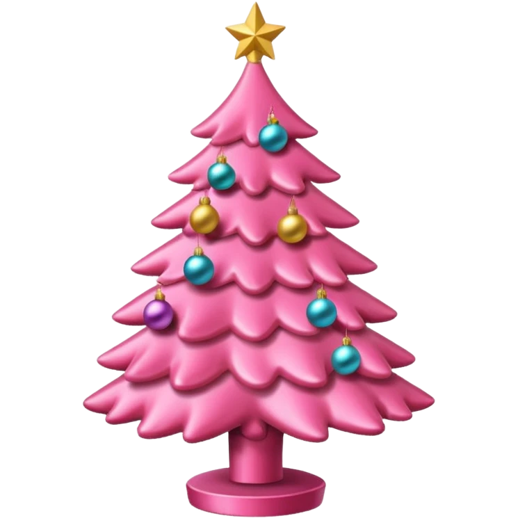 Natale rosa, estetico  emoji